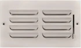 401m Truaire 08x04 1 Way Fixed Curved Blade Wall / Ceiling Register 8 X 4