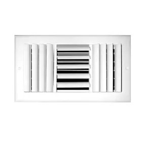 Truaire 445034657623 10 Inch X 8 3-way Adjustable Curved Blade Wall/ceiling Register