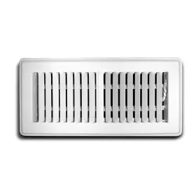 Truaire 445057438476 6 Inch X 14 Steel White Floor Diffuser