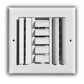 Truaire 726084218949 6 Inch X 3-way Adjustable Curved Blade Wall/ceiling Register