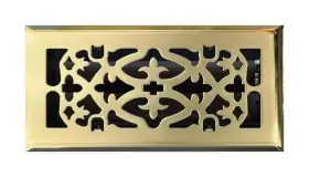 C164opb04x12 Truaire Floor Diffuser 4 Inch H X 12 W 1-way Steel Polished Brass -