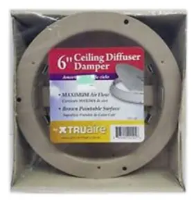 C801-06 Truaire C80106 Ceiling Damper 6 Inch H X W Steel Powder Coat Brown