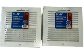 H102m Truaire H102m/08 08 2 2-way Wall/ceiling Register Steel 210v 8 Inch X White Adjustable