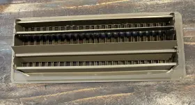 Mffg412 Truaire 4 Inch X 12 Heavy Duty Rigid Floor Grille - Fixed Blades Air Grill Brown Metal