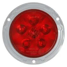 44322r Truck-lite Led Lamp Super 44 Red Round Stop/turn/tail 6 Diode Pattern