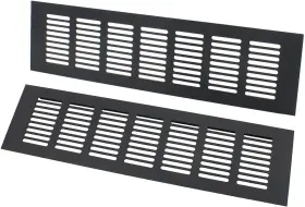 00788bl Ttzeze 2pcs Air Vent Cover Black Aluminium Alloy Ventilation Grille Rectangle Me