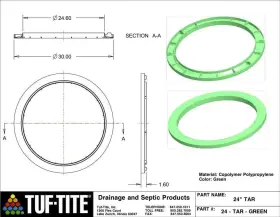 Tuf-tite 762022551235 24 Inch Tar Adapter Ring #2