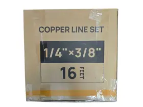 707-90-mz1612c Turbro 16ft Mini Split Line 1/4 Inch 3/8 No Wiring Harness Open Box