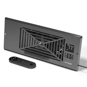 Turbro 744759097408 Register Booster Fan Fits 4 Inch X 12 Holes Enhances Hvac Airflow