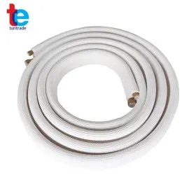 Turitrade Tr55328 White Install Kit Fit For Mini Split Heat Pump Systems 16 Feet 1/4 Inch - 1/2 Dia
