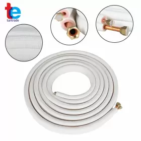 Tr55340 Turitrade White Install Kit For Mini Split Heat Pump Systems 1/4 Inch -1/2 Dia. 25 Feet New #2