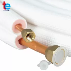 Tr55340 Turitrade White Install Kit For Mini Split Heat Pump Systems 1/4 Inch -1/2 Dia. 25 Feet New #3