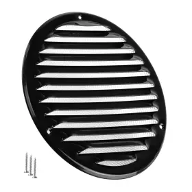 Mr160m Turvent Round 6 Inch Vent Cover For Wall And Ceiling - Black Return Air Grille With M