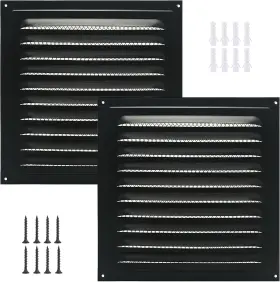 Tvkjhg 721545813152 2pcs Attic Vent Soffit Aluminum Wall Metal Shed Square Lo