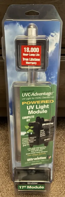 Ult-adv1724 Ultravation Uvc Light 17 Lamp 24vac 254nm Ozone 0.005ppm