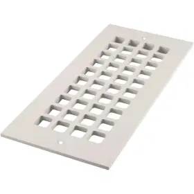 Understand 810025112417 Square Series 10 Inch X 4 White Aluminum Grille Vent Cover For Home Floors