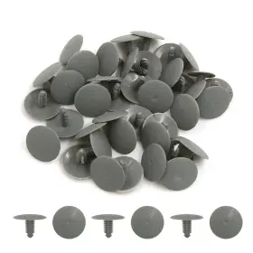 Q60298cp40ls Unifizz 40pcs Plastic Clips Fastener Retainer Push Type Interior Rivets Gray 7mm