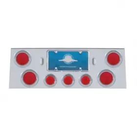 21608-tail United Pacific 21608 Light Panel-stainless Rear Center Panel With Four 4