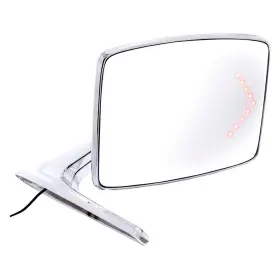 110738 United Pacific 710270060016 Convex Exterior Mirror W Led Turn Signal For 1966-77 Bronco 1967-79 Truc
