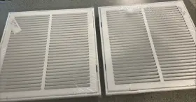 Us Aire 038775650625 Two 14 Inch X14 Steel Return Air Filter Grille Fixed Hinged For 1-inch