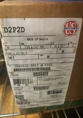 D2p2d Us Motors U.s. General Purpose Three Phase Odp Horizontal - Footed Motor New