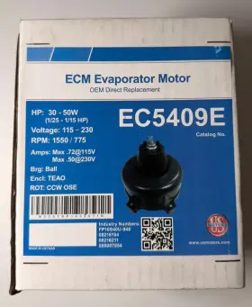 Ec5409e Us Motors Evaporator Motor 3.3 Inch 1/15-1/25 Hp 115/230v Teao Ccwose