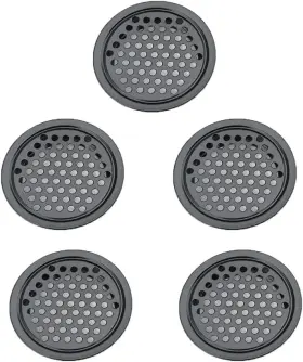 Utysty 749877659767 5 Pack Soffit Vents Cover Stainless Steel Round 2 Inch Air Vent Mesh Reptile Scr