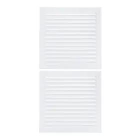 Uxcell 609044693287 12 Inch X12 Attic Vent Cover Aluminum Alloy Kitchen Bathroom Grille Louvered 2 Set