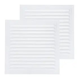 Uxcell 609044693294 2 Set 12 Inch X12 Attic Vent Cover Kitchen Bathroom Grille Louvered Aluminum Alloy