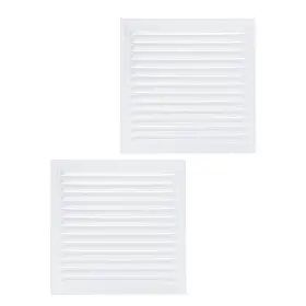 Uxcell 609044693317 2 Set 12 Inch X12 Attic Vent Cover Aluminum Gable Grille For Kitchen Bathroom