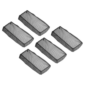 Uxcell 617662929305 5pcs 4x8 Inch Floor Register Cover Trap Vent Screen Mesh Black