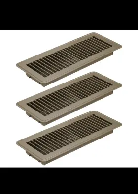 Uxcell 619668458834 3 Pk 12 X 4 Inch Floor Register Heavy Duty Air Vent Cover Adjustable Vents Brown