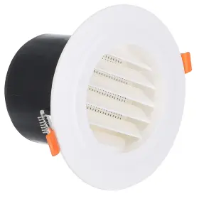 Uxcell 639664395001 4 Inch Spring Round Air Vent Diffuser With Louver Grille White