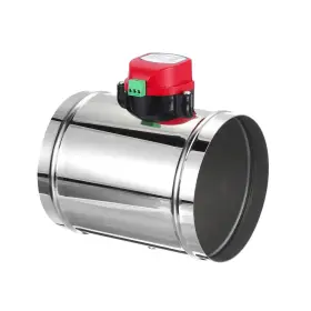 Uxcell 641832056157 6 Inch Duct Damper Stainless Steel Motorized Adjustable Hvac Airflow Control