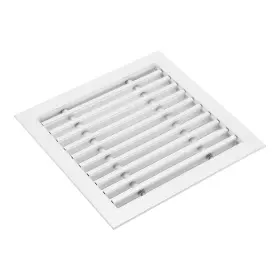 Uxcell 649603448941 8x8 Inch Linear Bar Air Vent Grille Aluminum Cover White