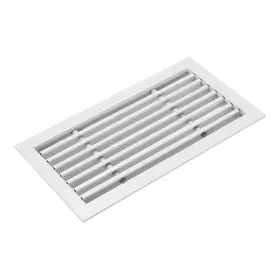 Uxcell 649603448972 12x6 Inch Linear Bar Air Vent Grille Aluminum Cover White