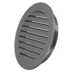 Uxcell 649603676078 9 Inch Round Air Vent Louver Grille Cover Aluminium Soffit Dark Gray