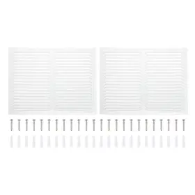 Uxcell 678202092293 2 Pcs 16x16 Inch Gable Vent Cover Rectangular Hvac Air Covers With Screen Mesh