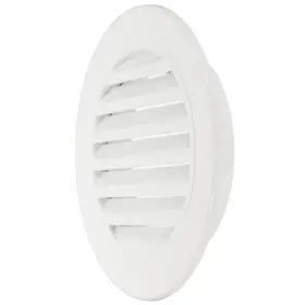 Uxcell 678202252550 7 Inch Round Soffit Vent Aluminum Alloy Wall Grille Cover White