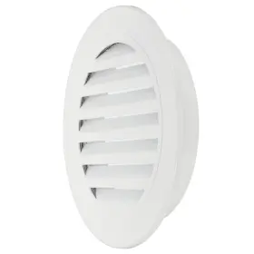 Uxcell 678202252567 8 Inch Round Soffit Vent Aluminum Alloy Wall Grille Cover White