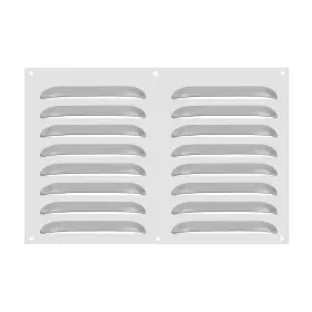 Uxcell 678202825204 12 X 8 Inch Stainless Steel Vent Cover Air Grille Hvac Louvered Grill Metal Silver