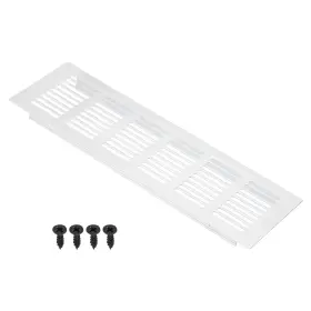 Uxcell 679134449223 10 Inch X3 Door Air Vent Cover Aluminum Grille Ventilation Louvered Screws