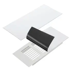 Uxcell 679134858674 15.4 Inch X 7.9 Magnetic Vent Cover Floor Wall Air Registers White
