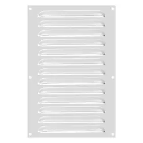 Uxcell 679134993436 12x8 Inch Aluminum Vent Cover Grille Ventilation Built-in Mesh Silver