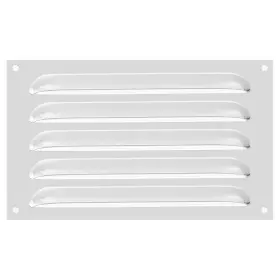 Uxcell 679134993818 6x10 Inch Aluminum Vent Cover Grille Ventilation Built-in Mesh Silver