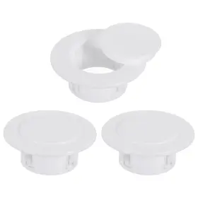 Uxcell 679209310458 3pcs Pp Air Conditioning Wall Hole Cover 2 Inch 50mm Fit For 2-2.3 White