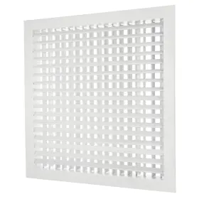Uxcell 683867362384 18 Inch X Aluminum Double Deflection Adjustable Air Supply Diffuser White