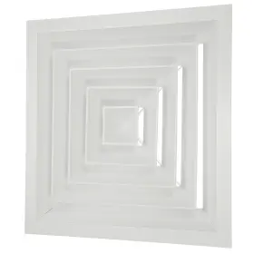 Uxcell 683867368744 13 Inch X Aluminum Square Ceiling Diffuser White 16 Ducting Opening Size