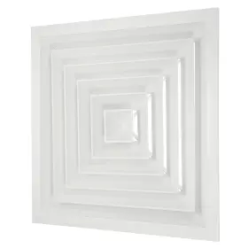 Uxcell 683867368751 15 Inch X Aluminum Square Ceiling Diffuser White 18 Ducting Opening Size