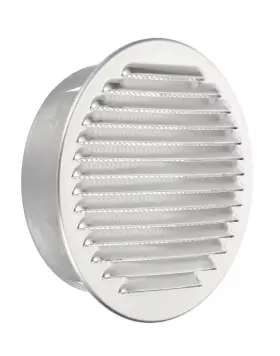 Uxcell 688391502435 6 Inch Aluminum Universal Louvered Vent Cover Ducting Air Soffit Vents Wall Outlet